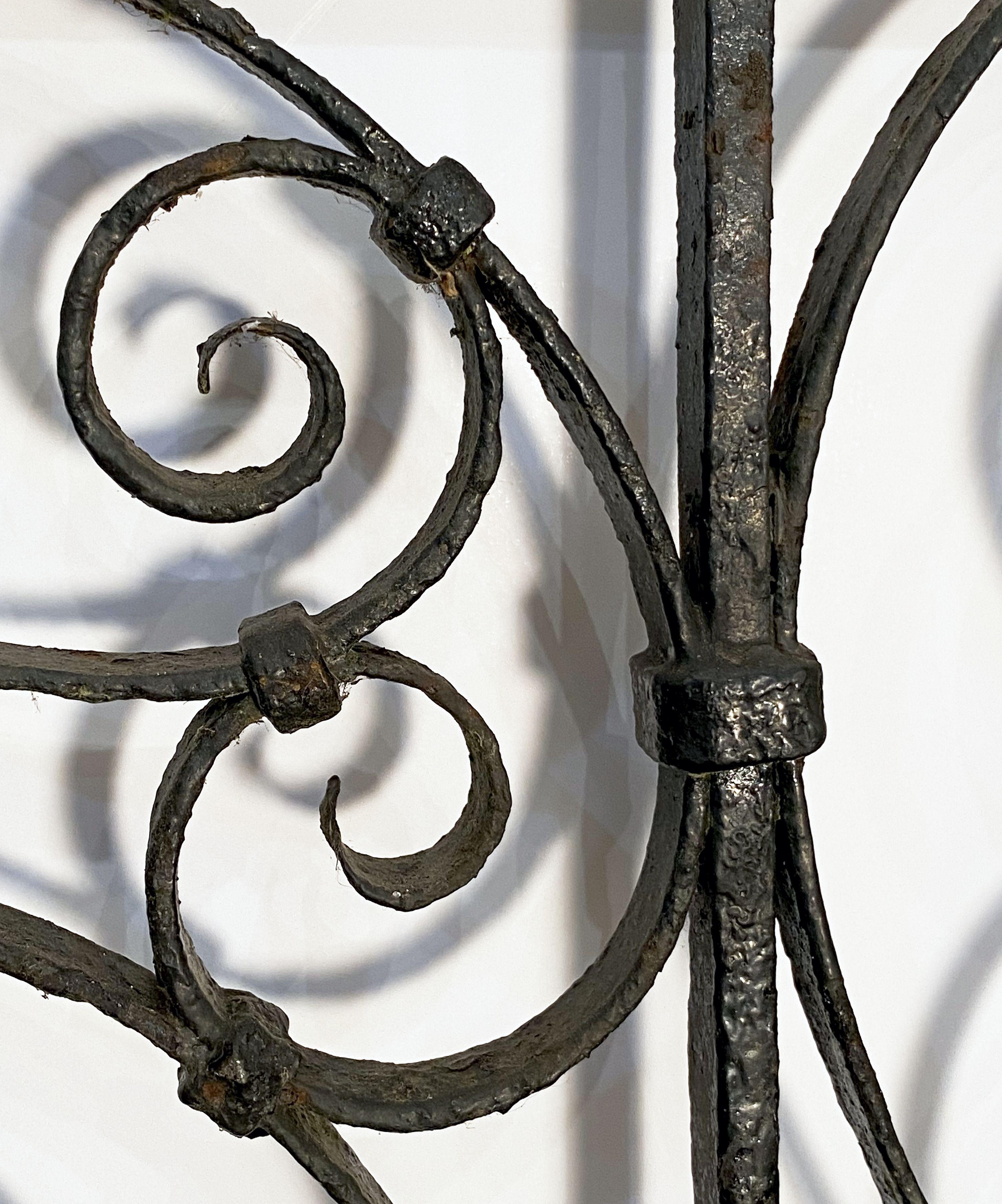 Large French Gate of Wrought Iron from the 19th Century 12