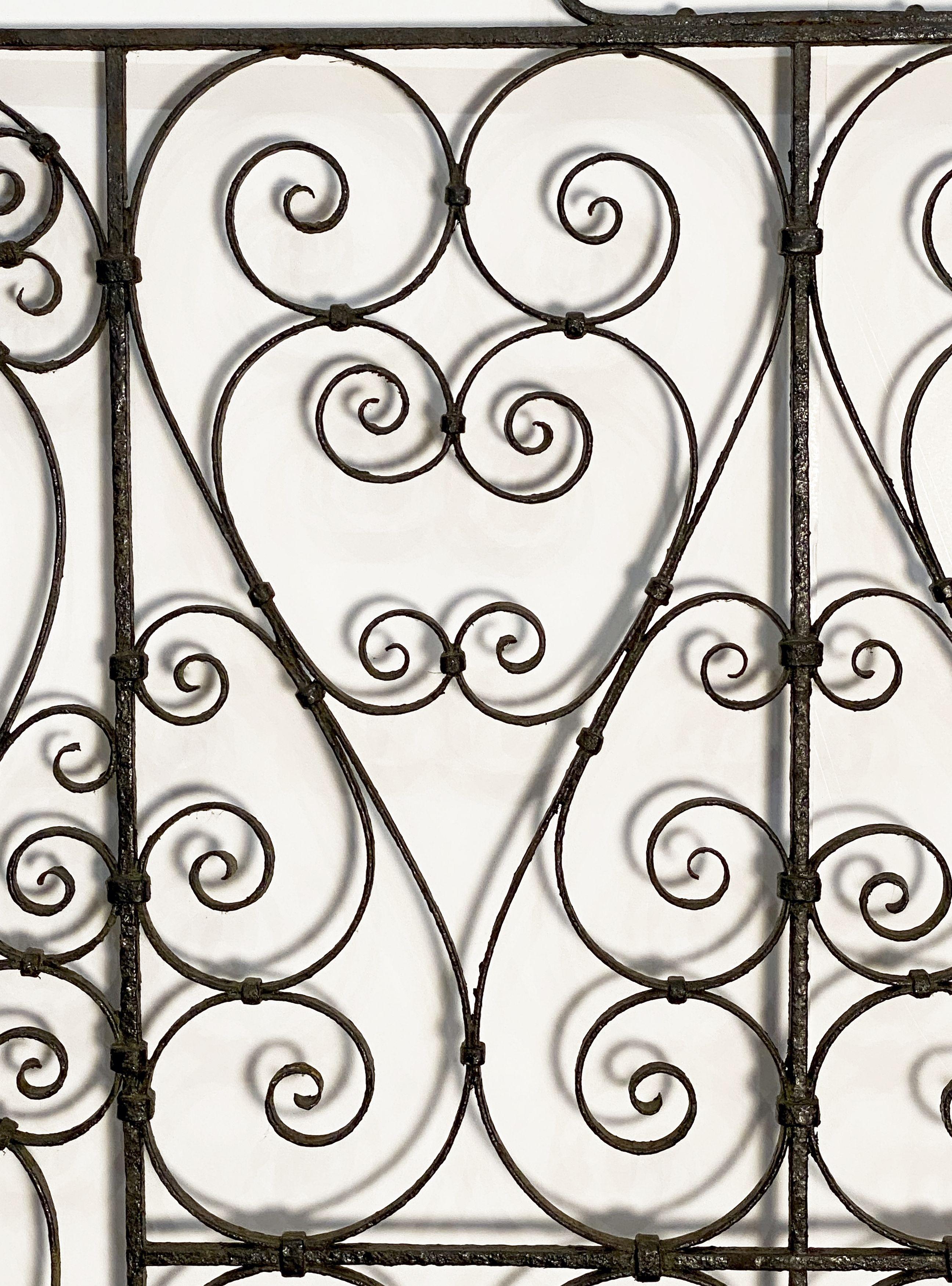 Large French Gate of Wrought Iron from the 19th Century 4