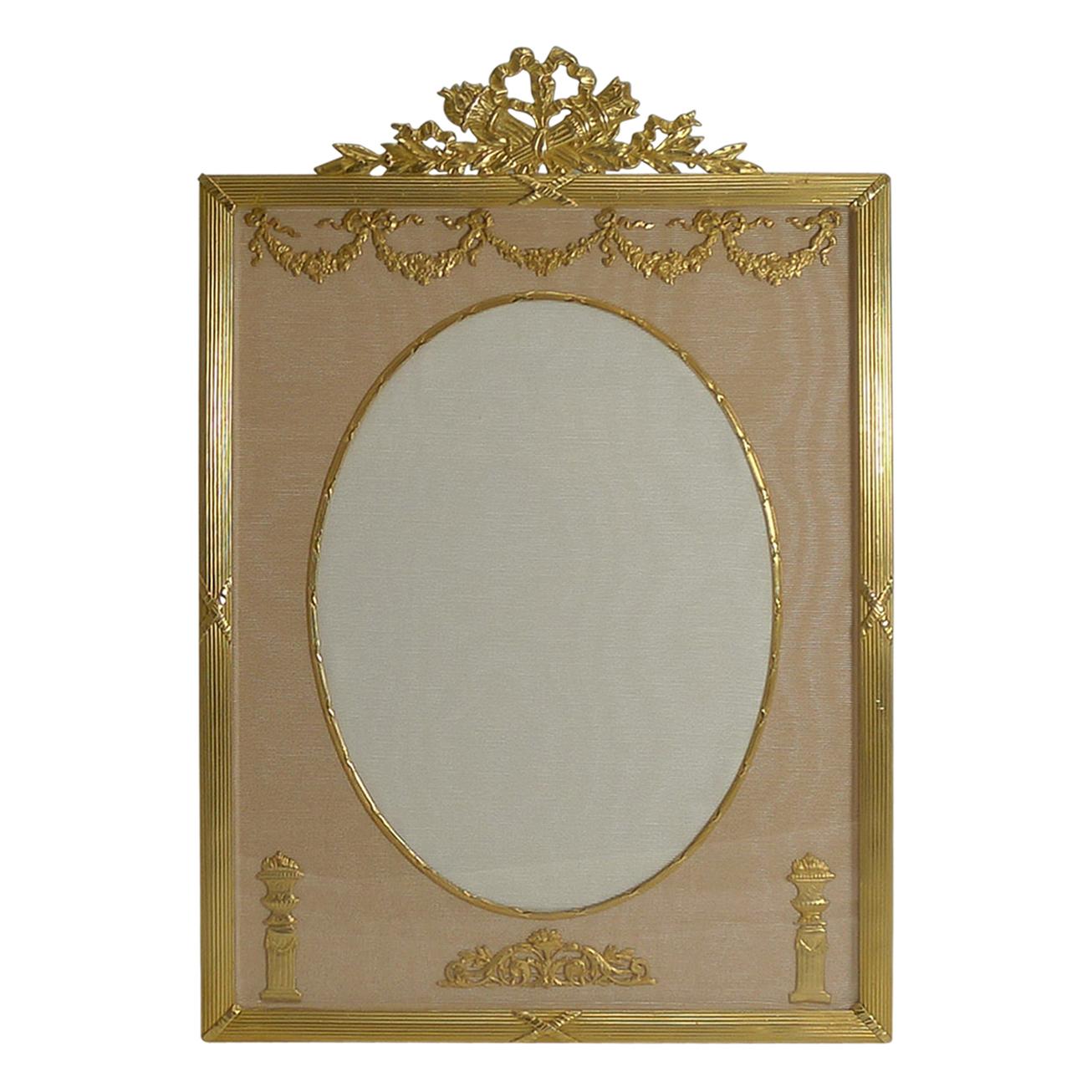 Large French Gilded Bronze Photograph Frame, circa 1890 For Sale