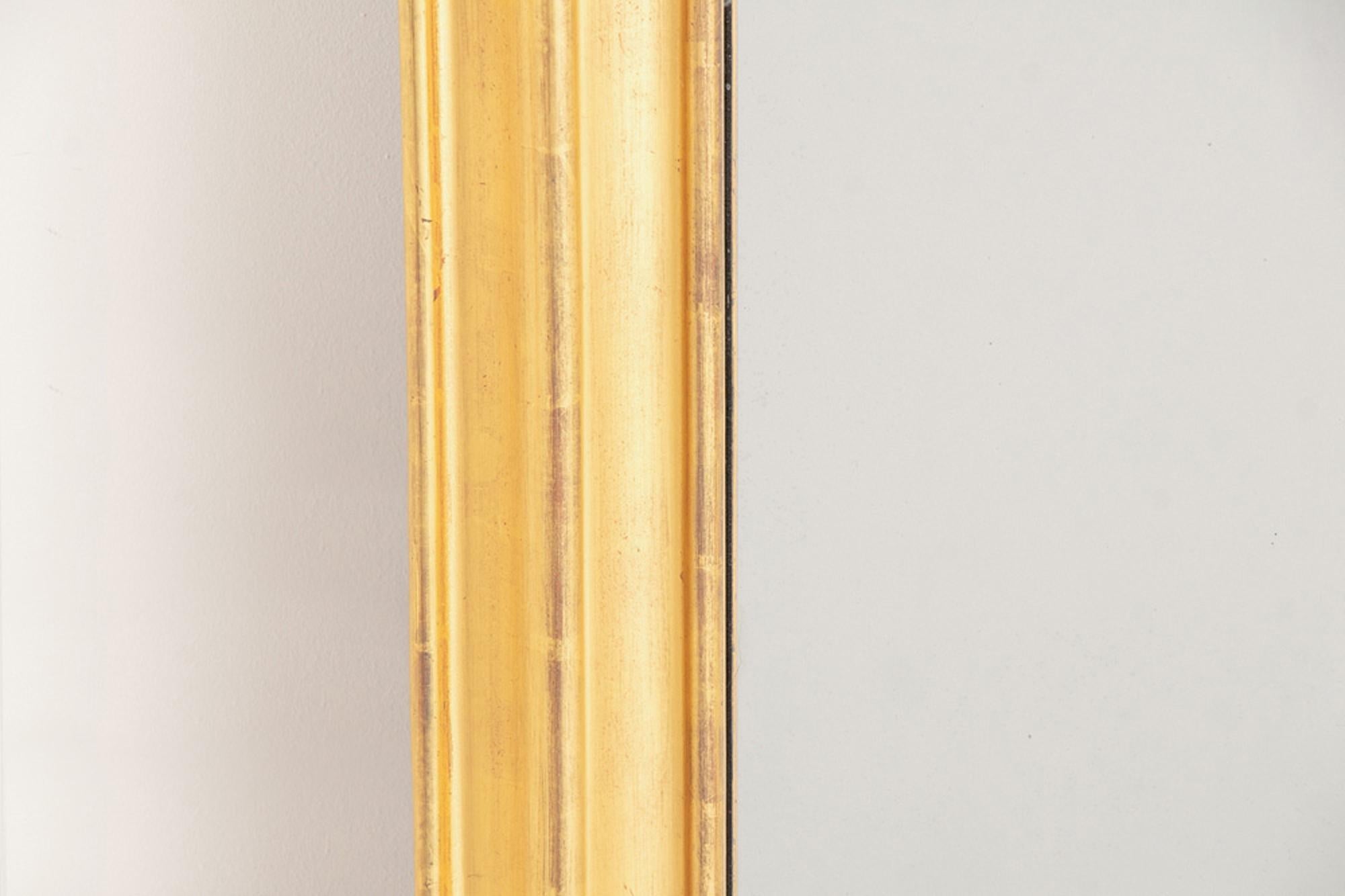 Large French Gilded Overmantle Mirror, c.1840 In Good Condition For Sale In London, Greenwich