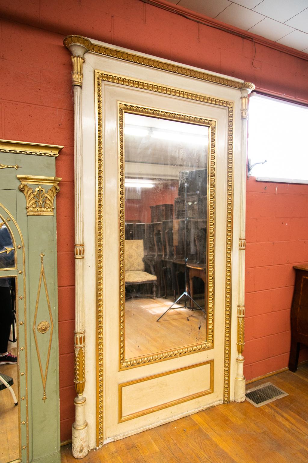   Large French Gilt Mirror 9