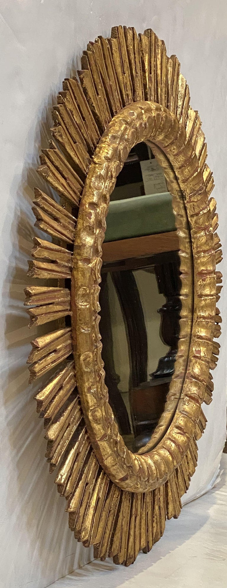 Large French Gilt Starburst Or Sunburst Mirror Diameter 24 1 4 For Sale At 1stdibs
