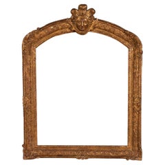 Large French Giltwood Frame with Rounded Top