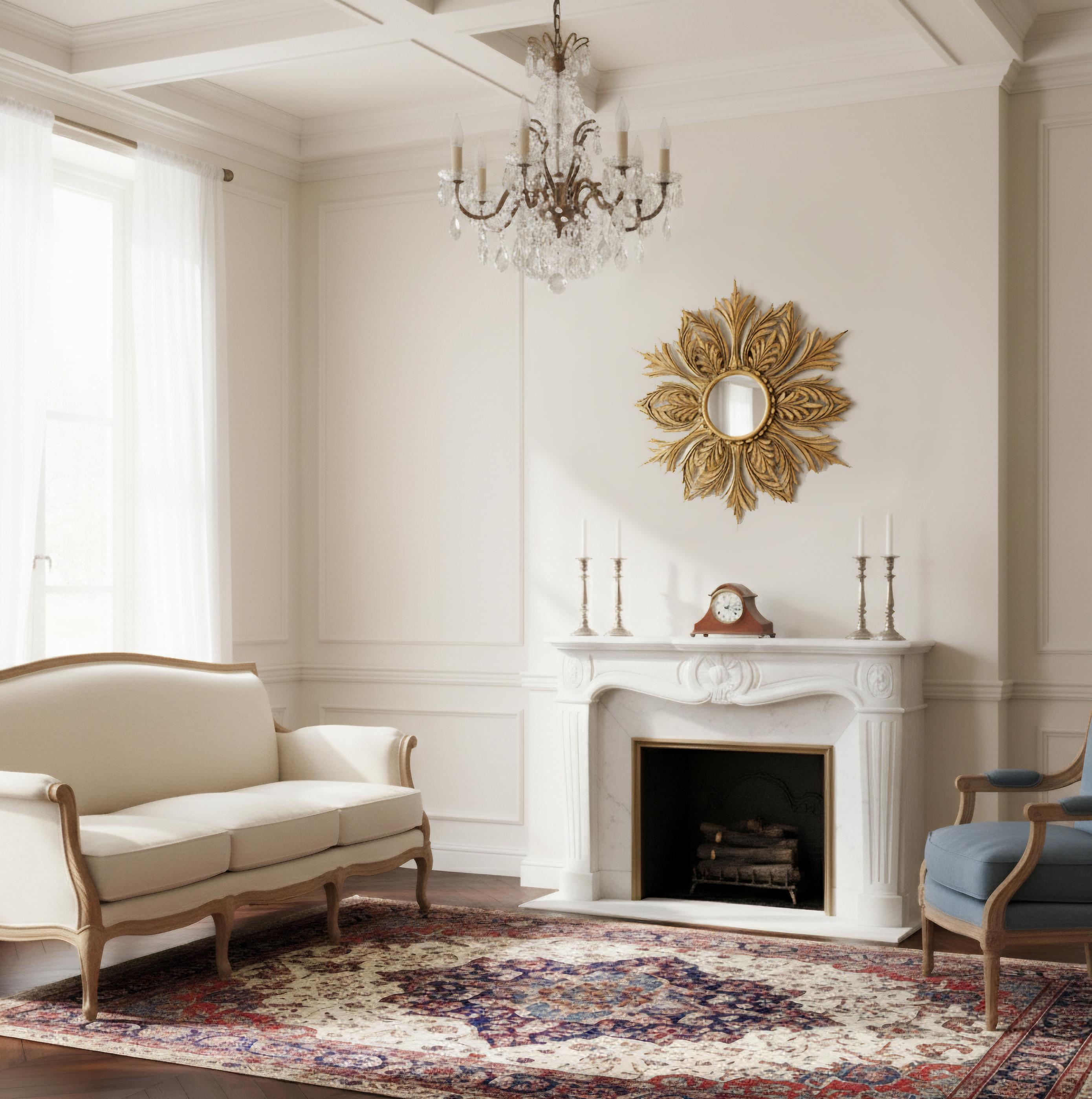 Eine seltene schön geschnitzte Mitte des 20. Jahrhunderts Französisch vergoldetem Holz sunburst / Starburst Spiegel mit dem ursprünglichen konvexen Spiegelglas, um 1950. Dieser atemberaubende Spiegel hat ein stilvolles Schneeflockenmuster, eine