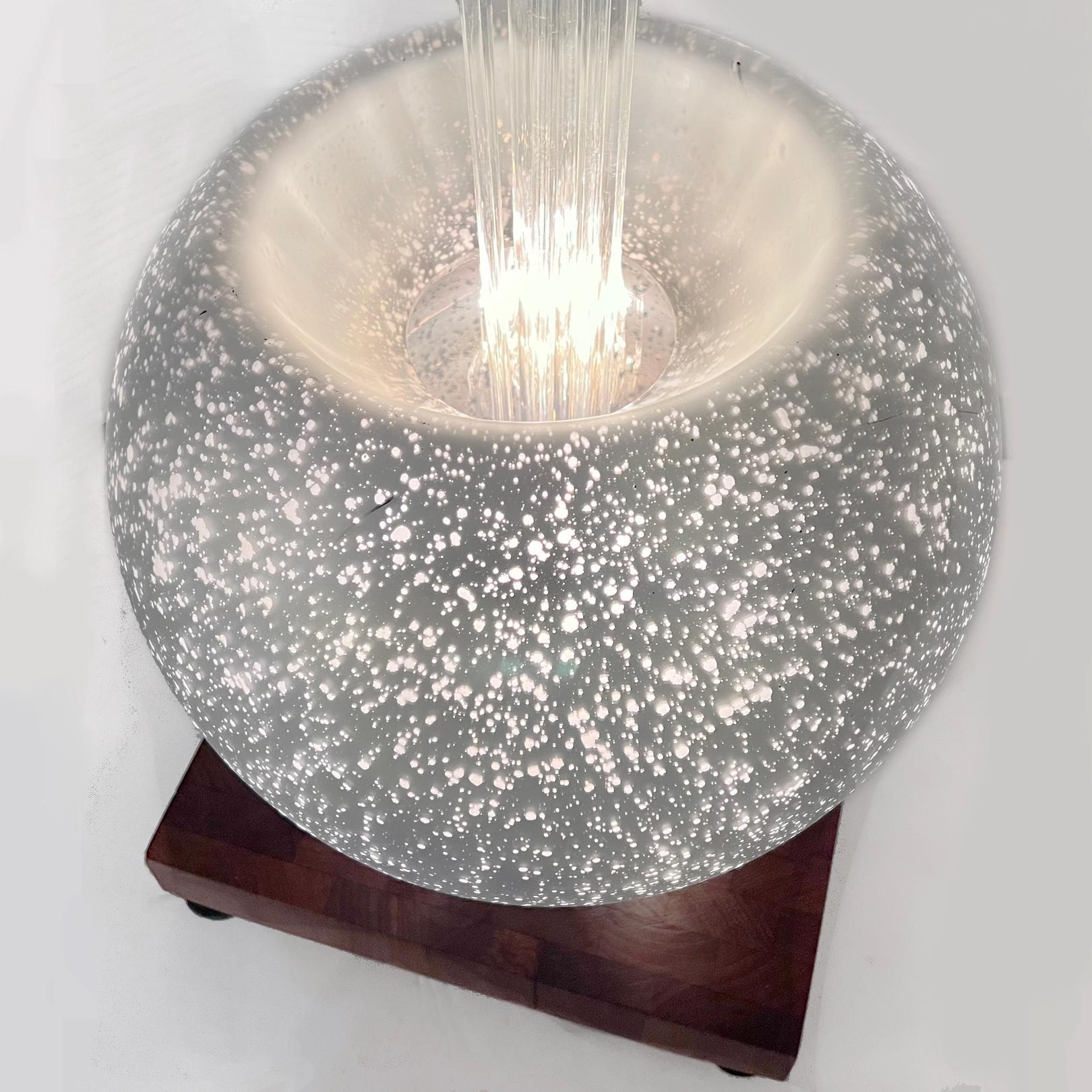 Mid-20th Century Large French Glass Table Lamp For Sale