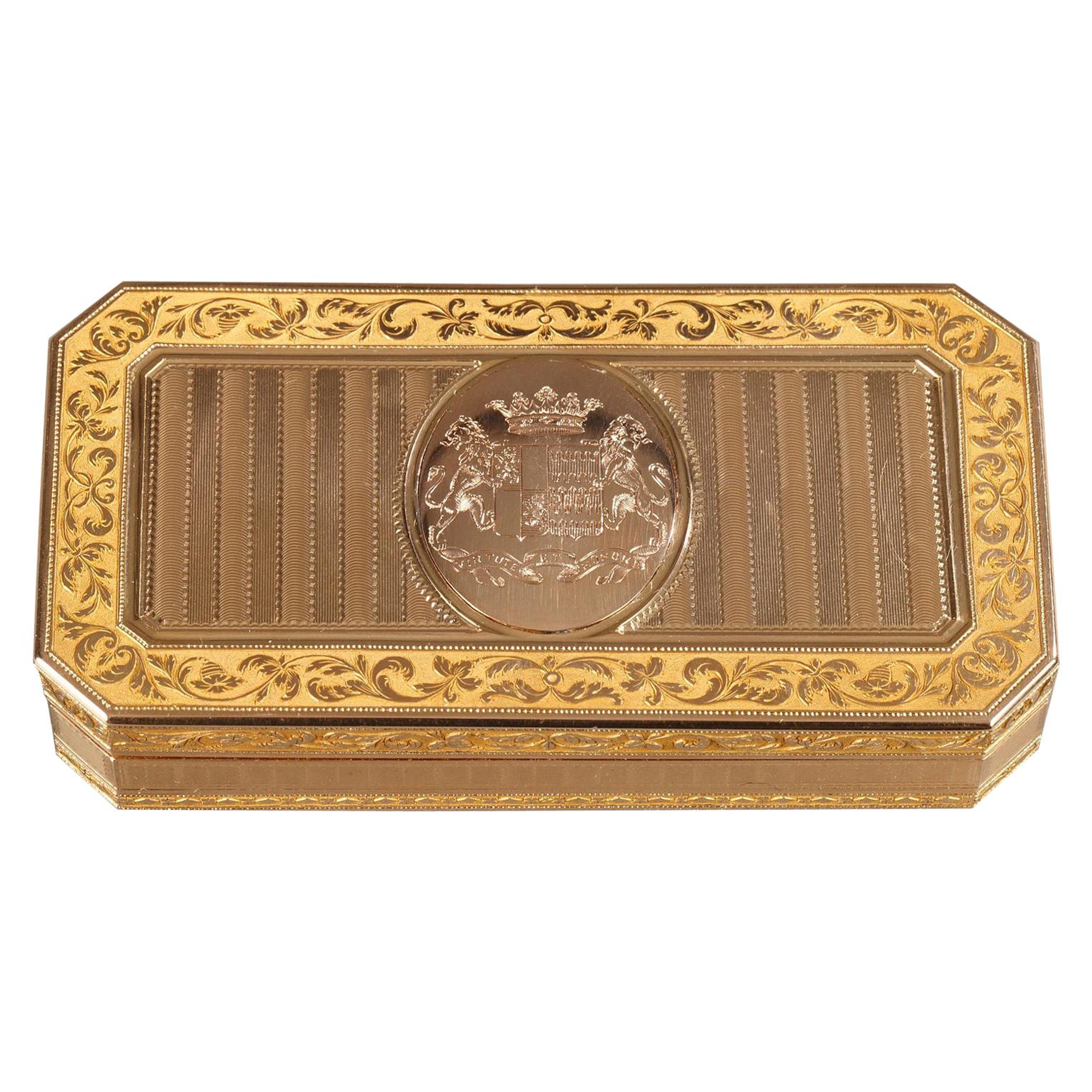 Large French Gold Snuffbox