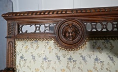 Large French Gothic Library Throne Chairs