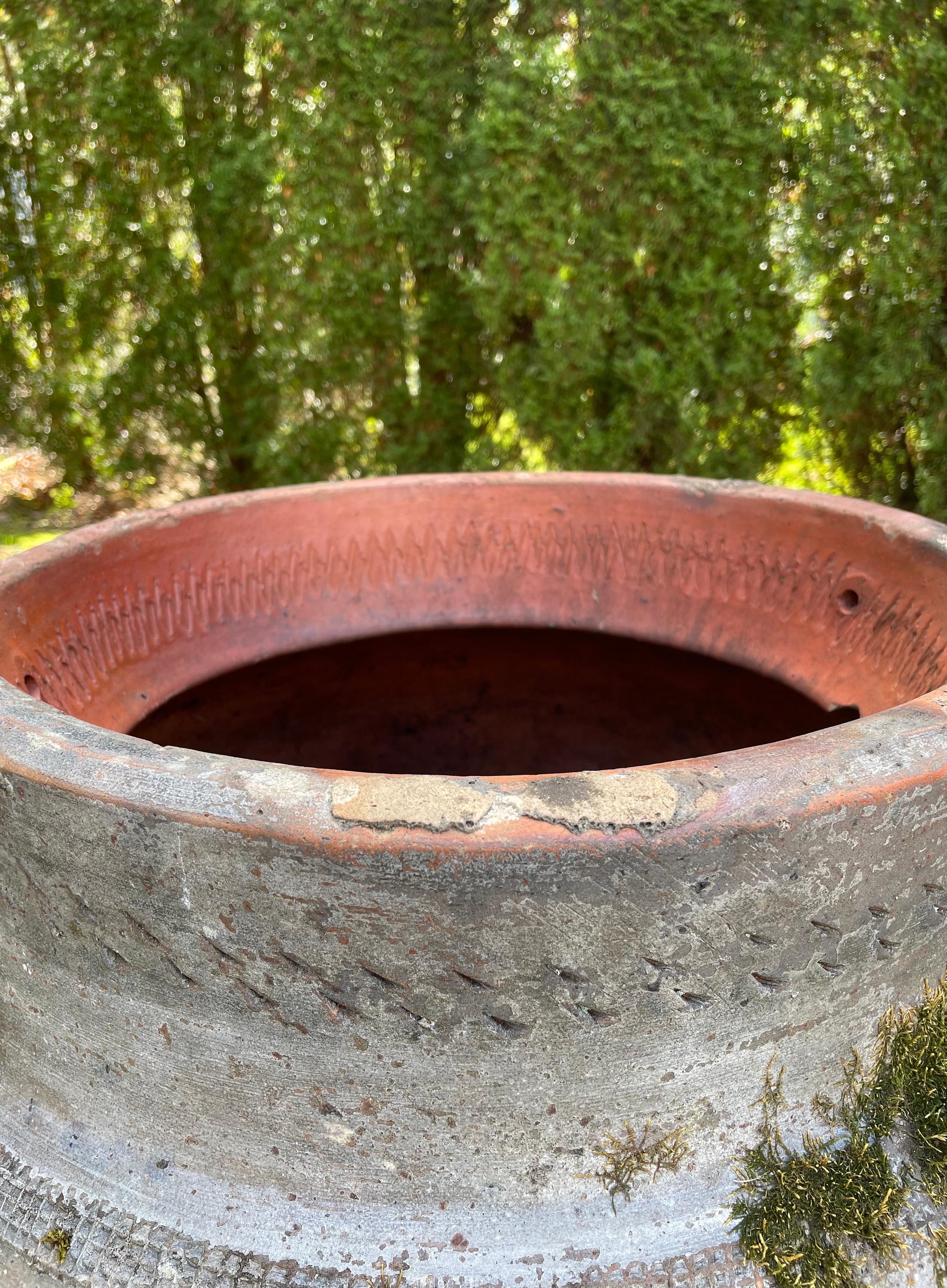 Large French Hand-Made 19th Century Terracotta Pot/Planter 4