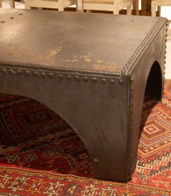 Large French Industrial Coffee Table