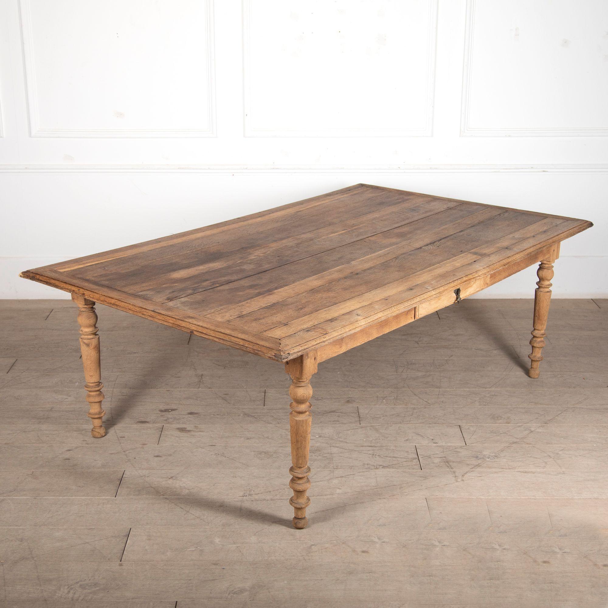 19th Century Large French Industrial Dining Table