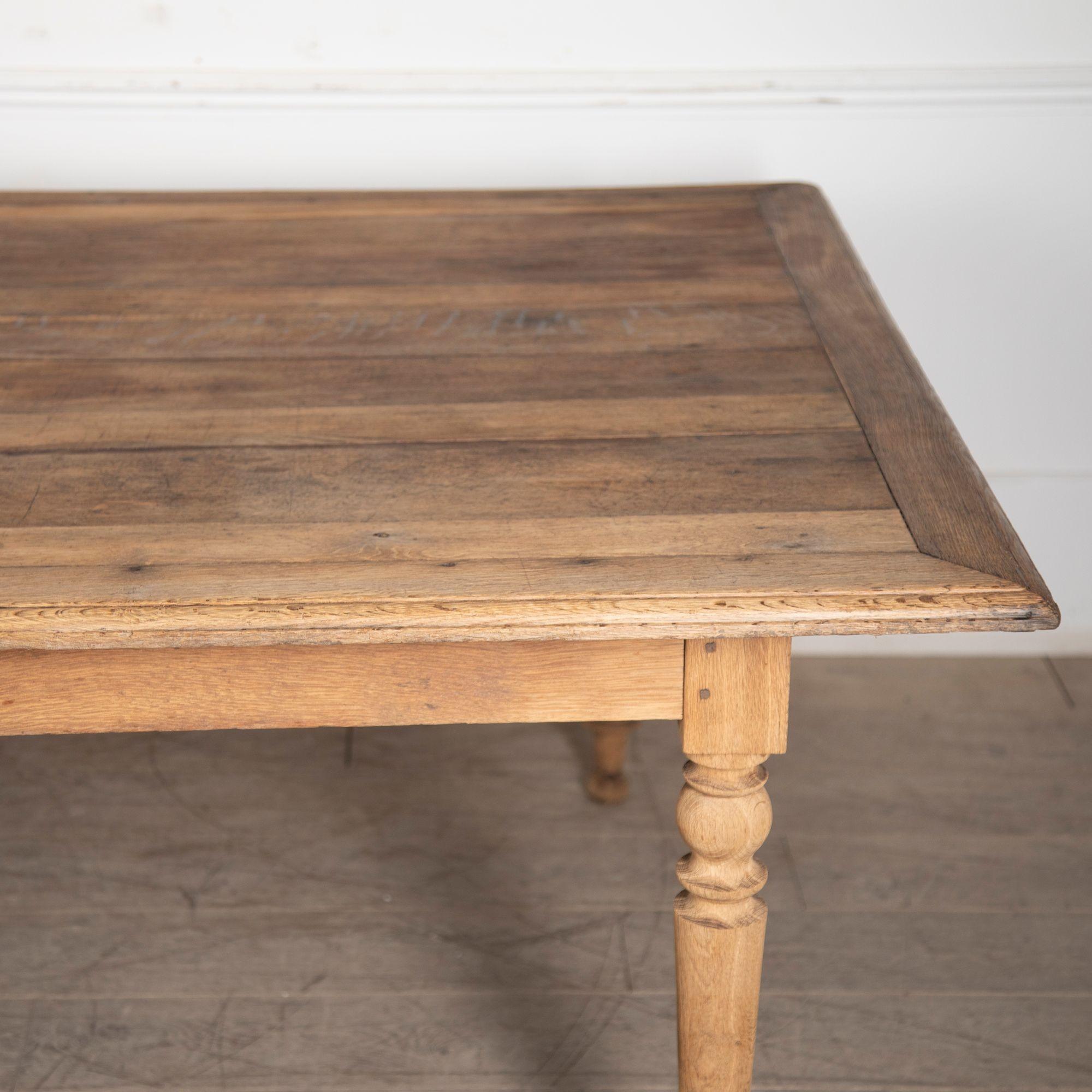 Large French Industrial Dining Table 1