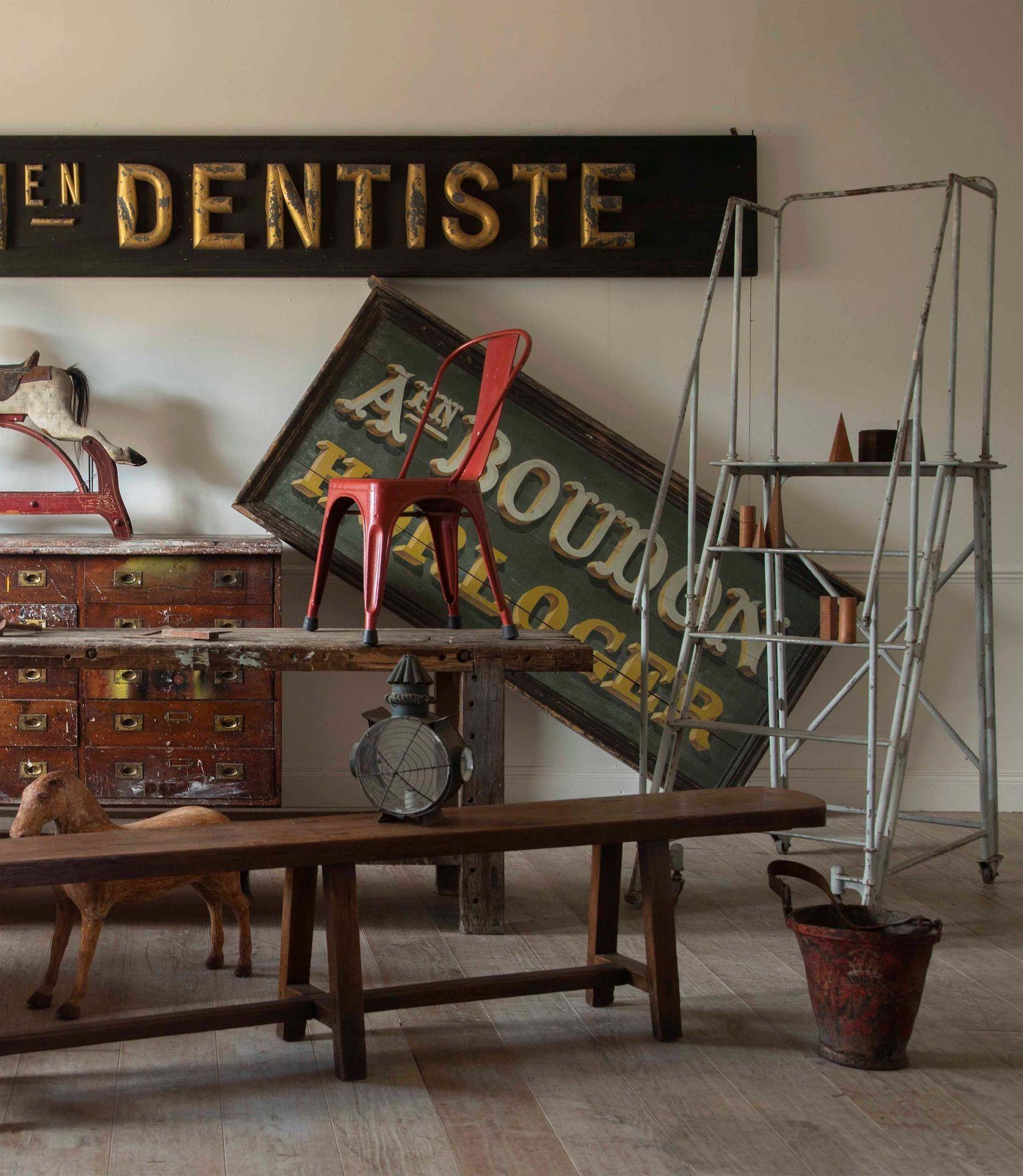Iron 20th Century French Industrial Ladder For Sale