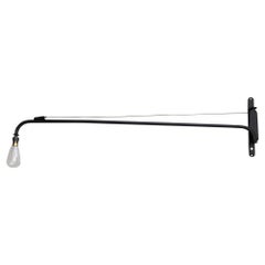 Large French Industrial Swing Wall Jib Lamp