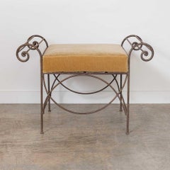 Taburete grande de hierro francés Curule