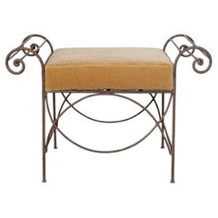Taburete grande de hierro francés Curule