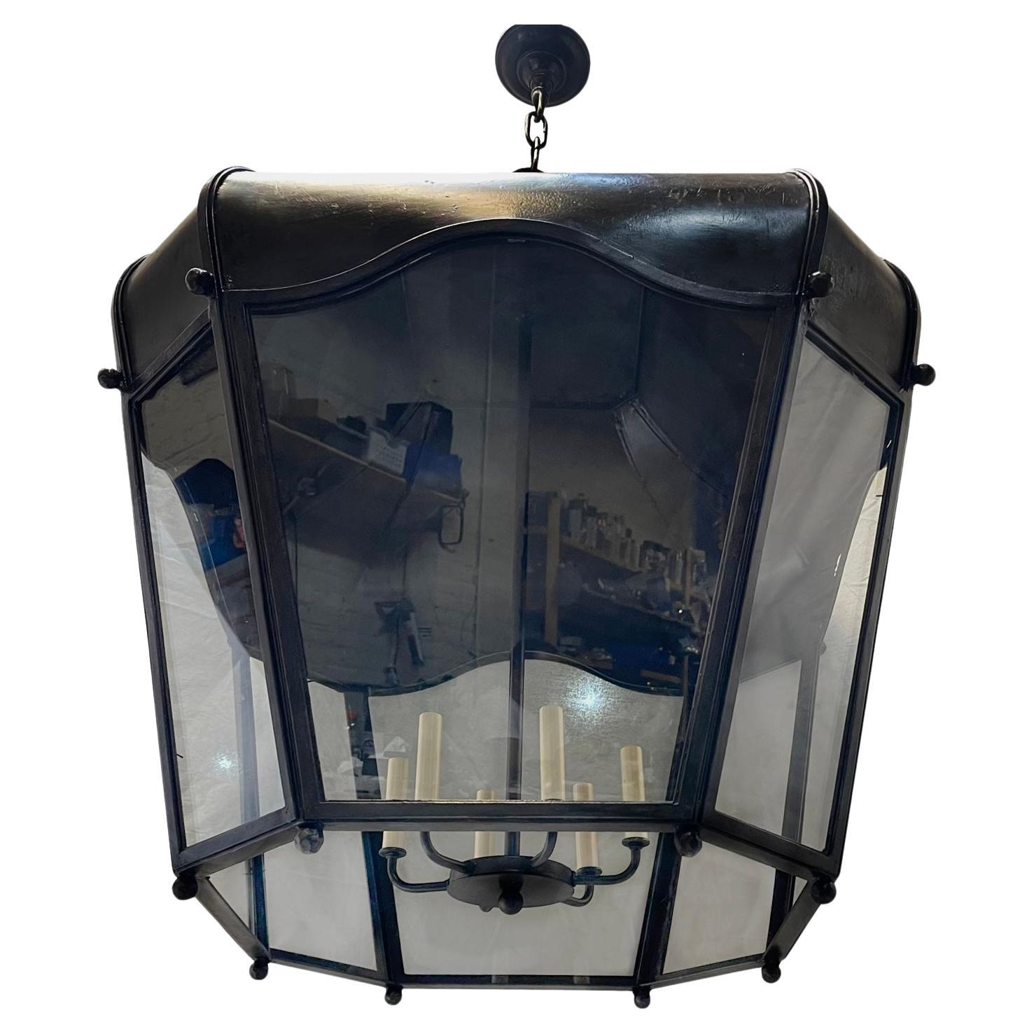 Large French Iron lantern For Sale