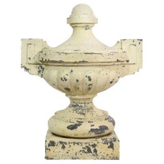Large French Late 19th Century Zinc Vase