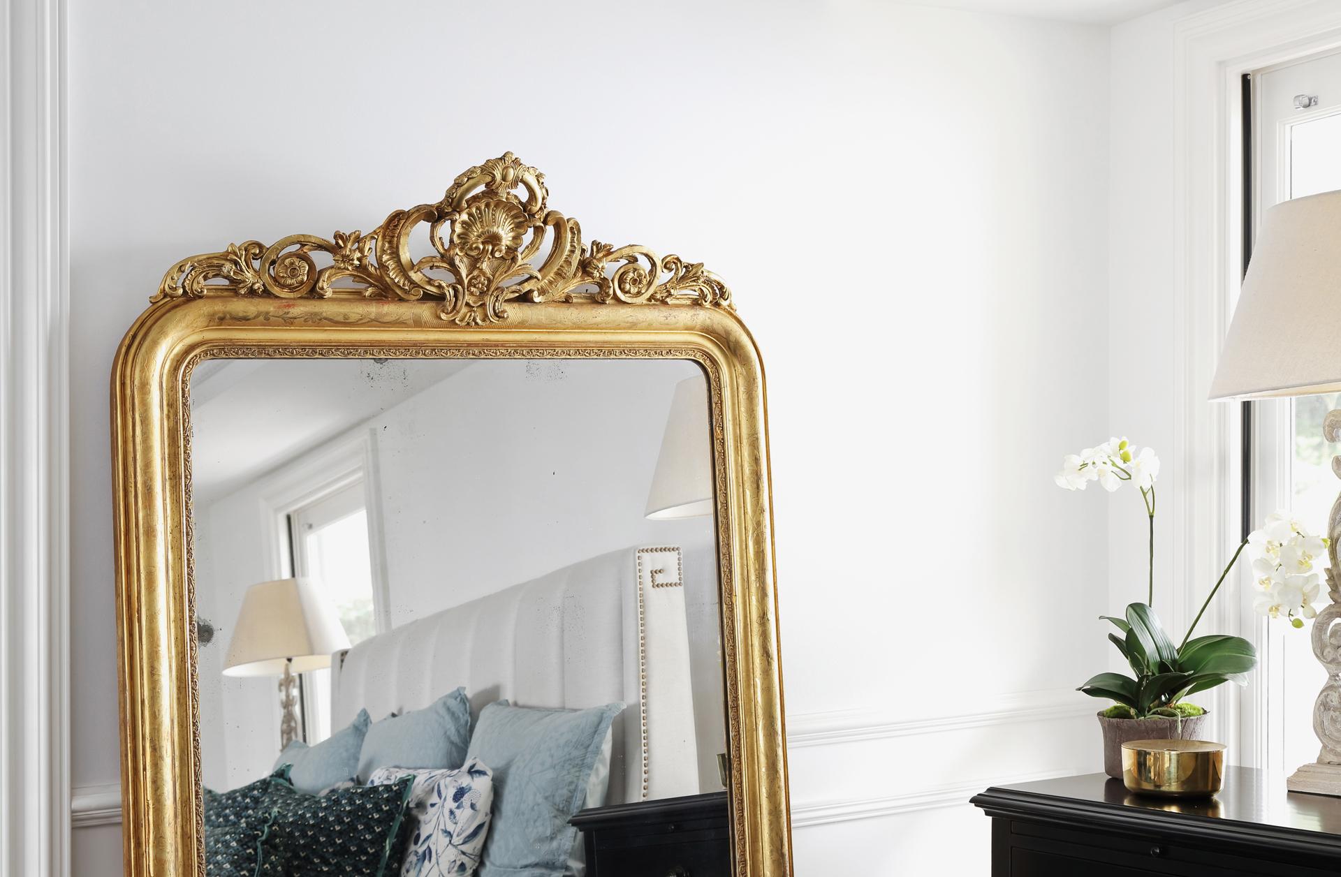 Large French Louis Philippe Period Gilt Mirror In Good Condition For Sale In Toorak, VIC