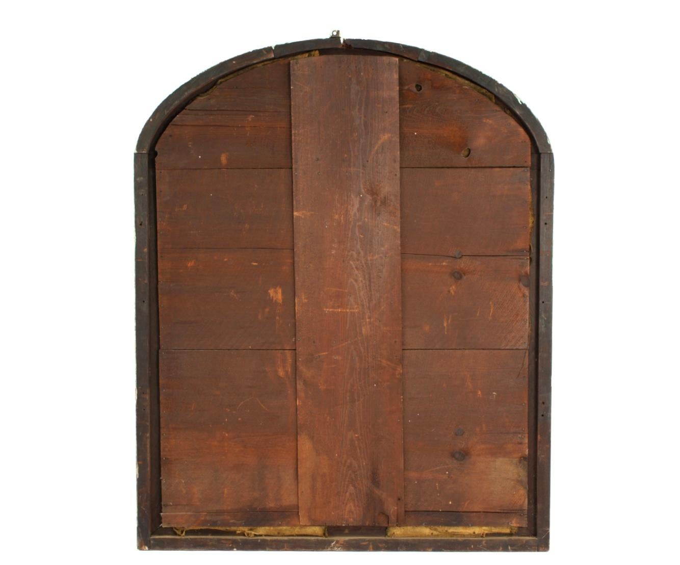 Large French Louis Philippe Walnut Mirror For Sale 2