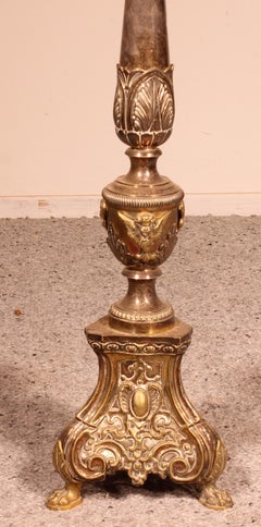 Large French Louis XIV Chandelier in Brass, 18th Century