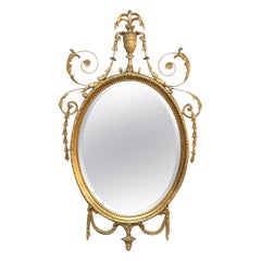 Large French Louis XIV Connoisseur Collection by Friedman Giltwood Wall Mirror