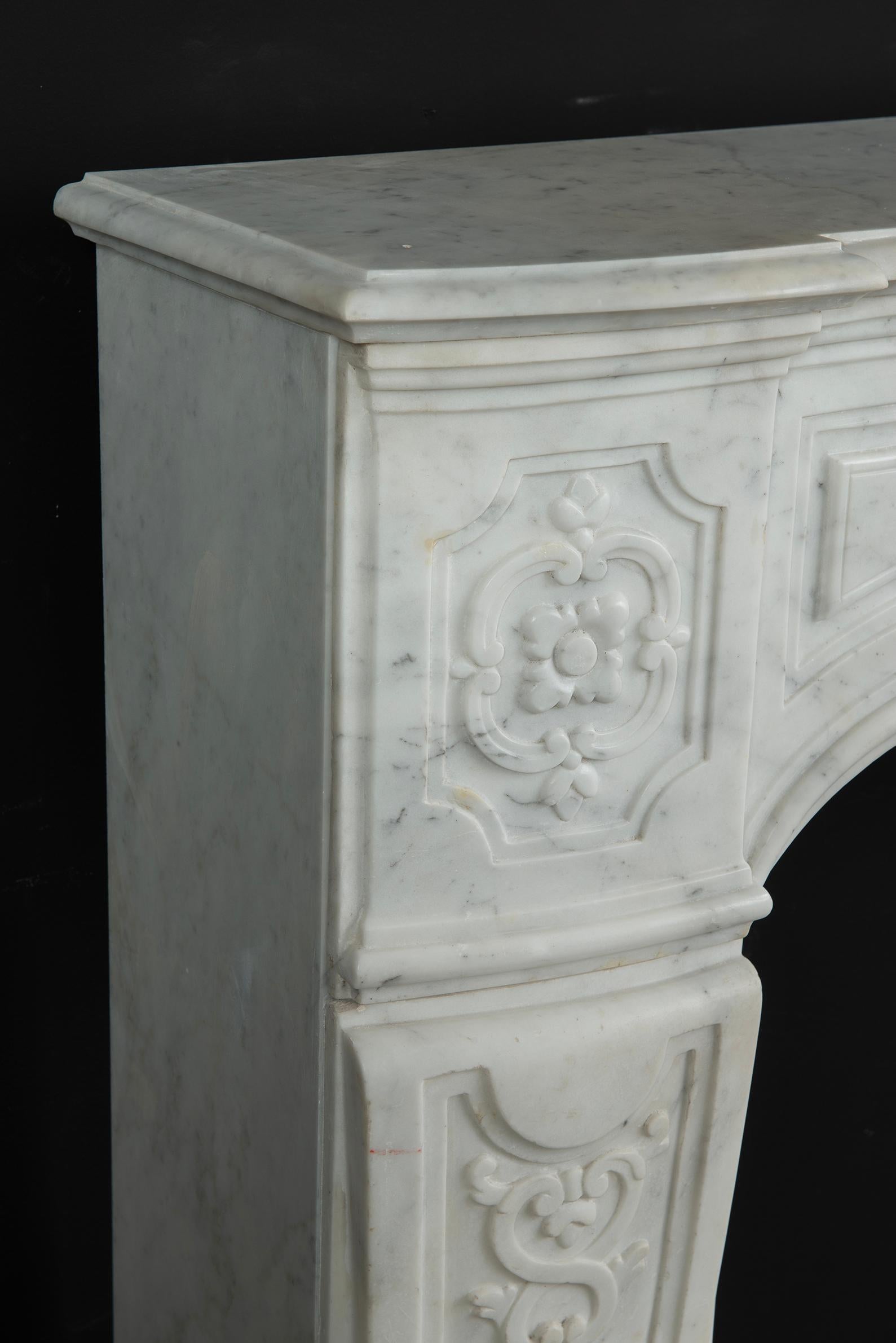 Large French Louis XV Fireplace Mantel For Sale 12