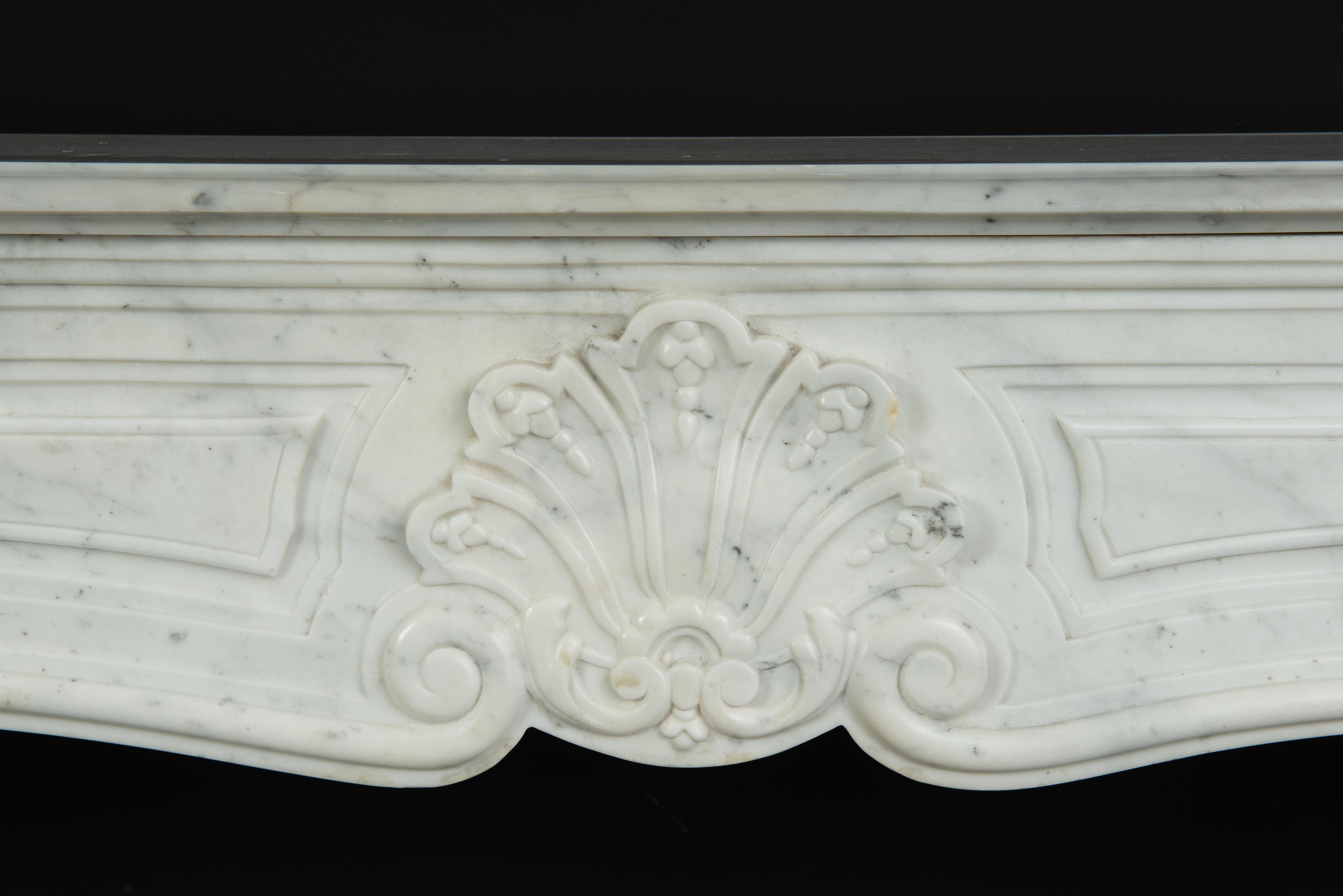 Large French Louis XV Fireplace Mantel For Sale 13
