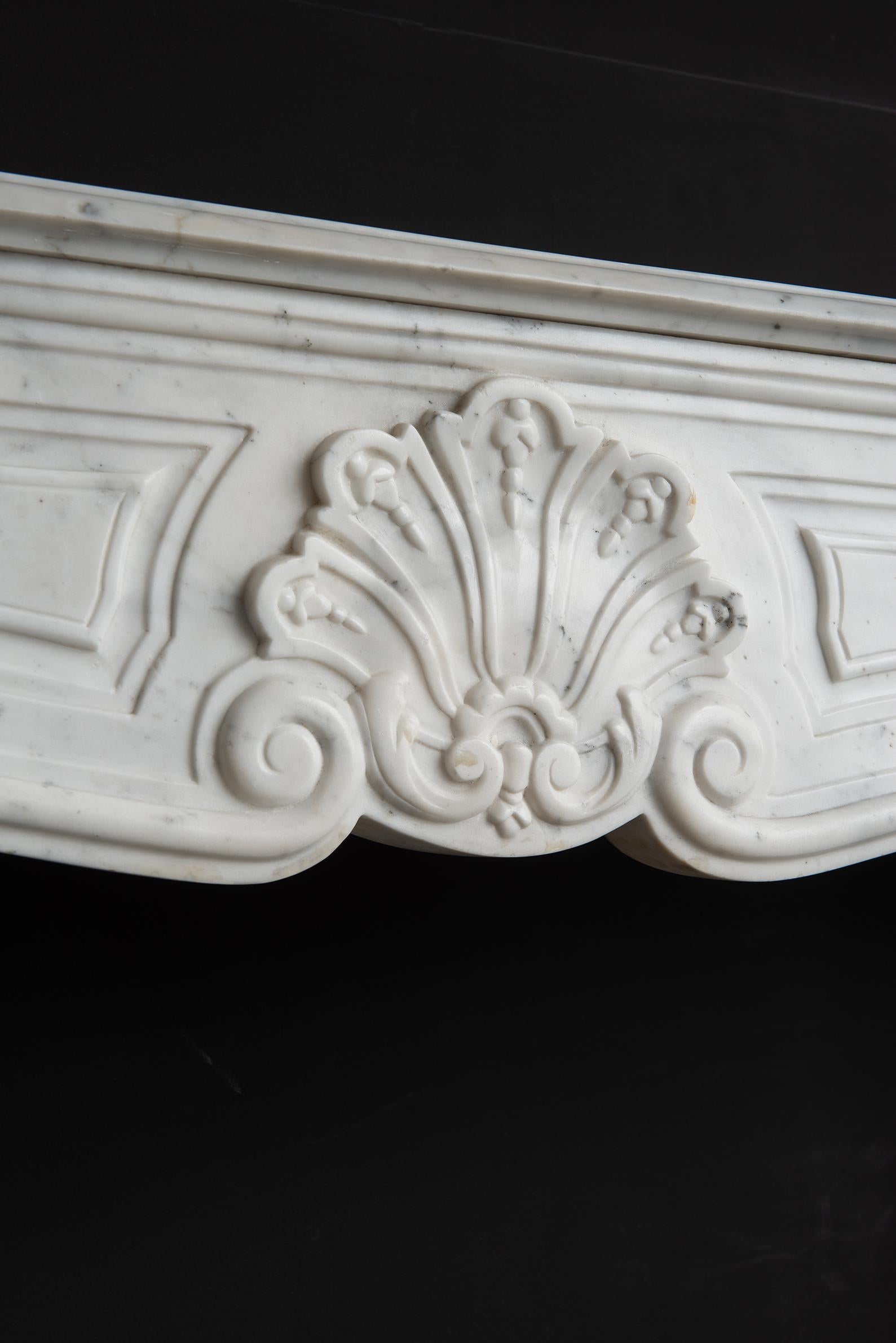 Large French Louis XV Fireplace Mantel For Sale 4