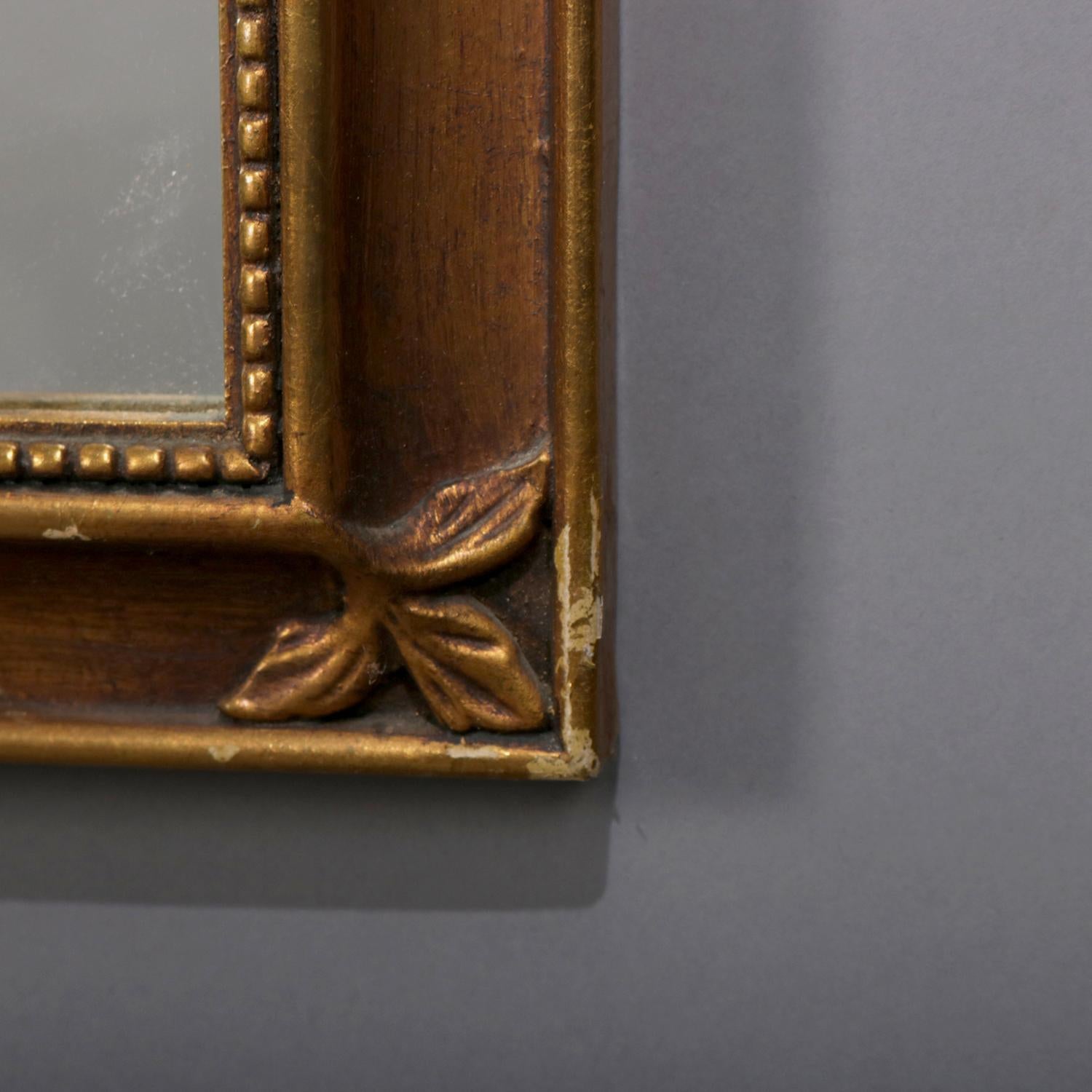 Large French Louis XV Giltwood Shaped and Foliate Wall Mirror, circa 1930 2