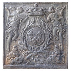 Large French Louis XV Style 'Arms of France' Fireback