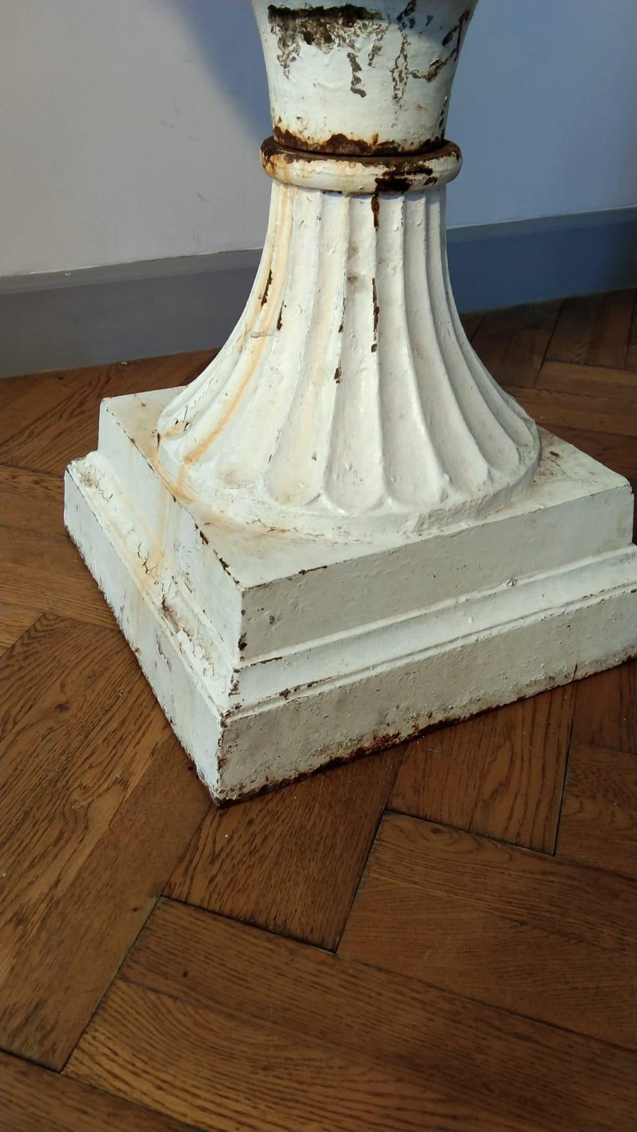 Large French Louis XVI Cast Iron Planter For Sale 3