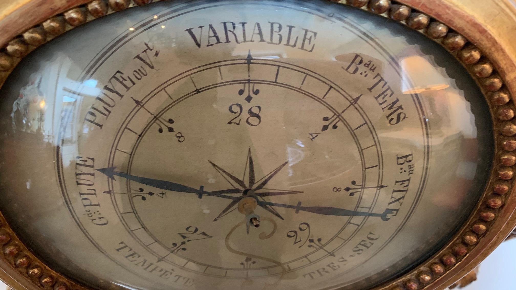 Large French Louis XVI Style Barometer 6