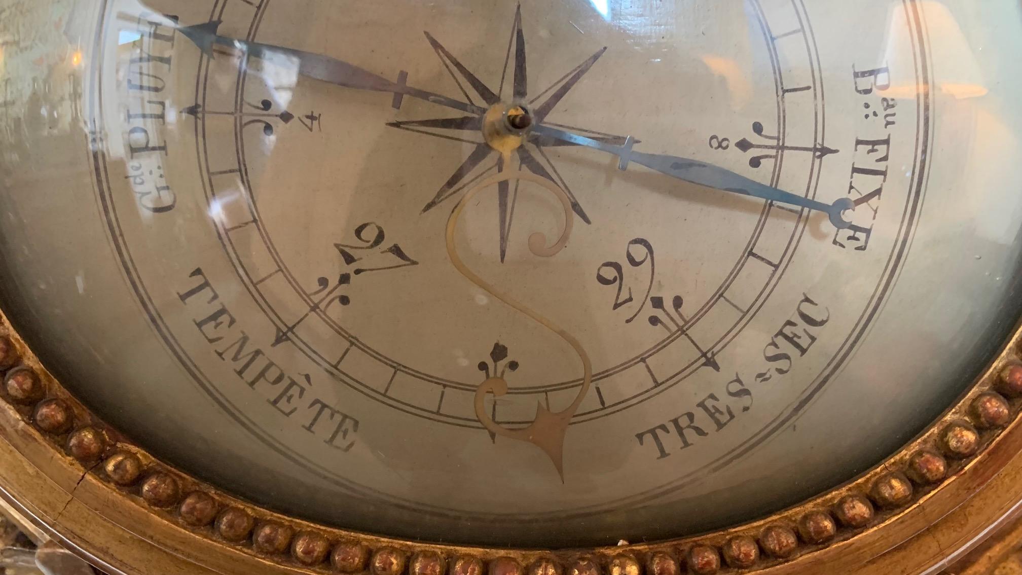 Large French Louis XVI Style Barometer 7