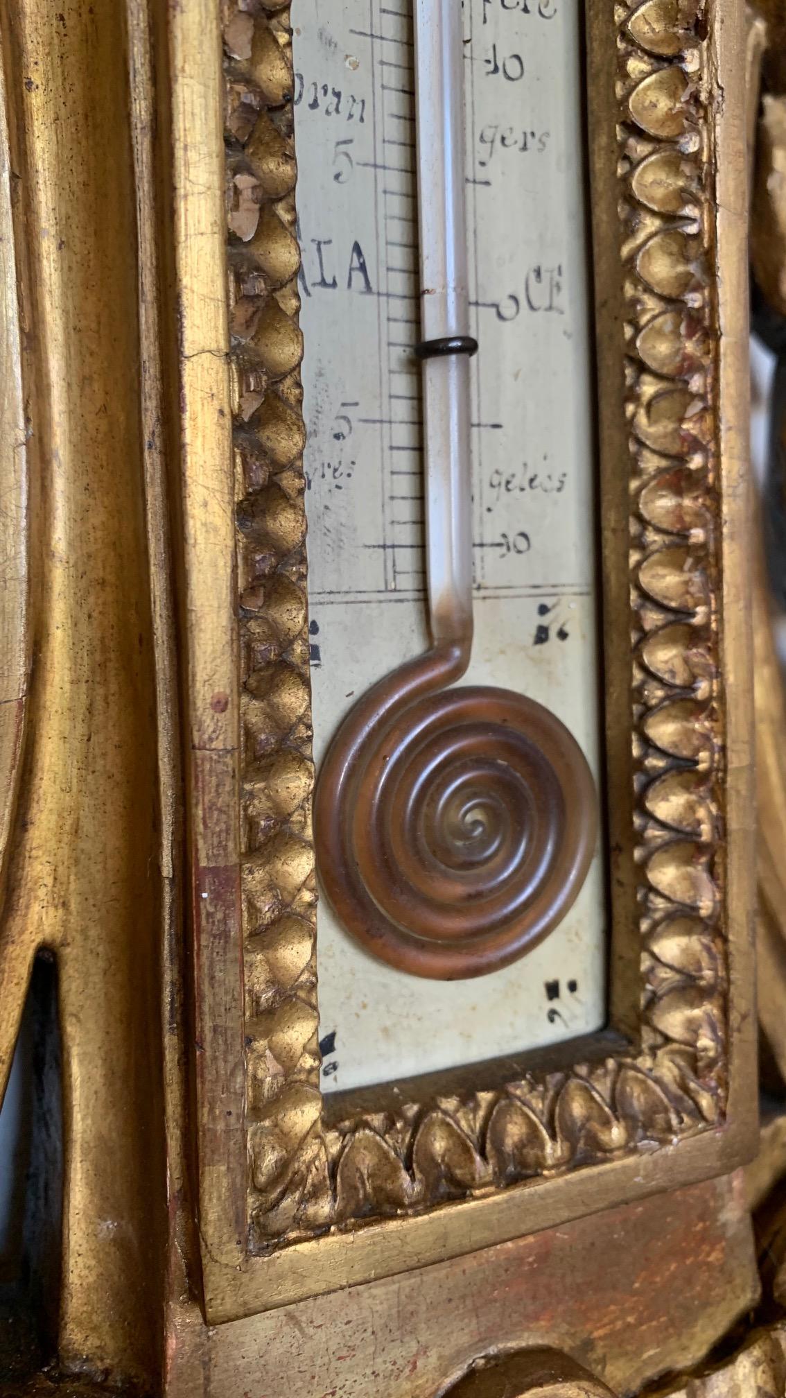 Large French Louis XVI Style Barometer 8