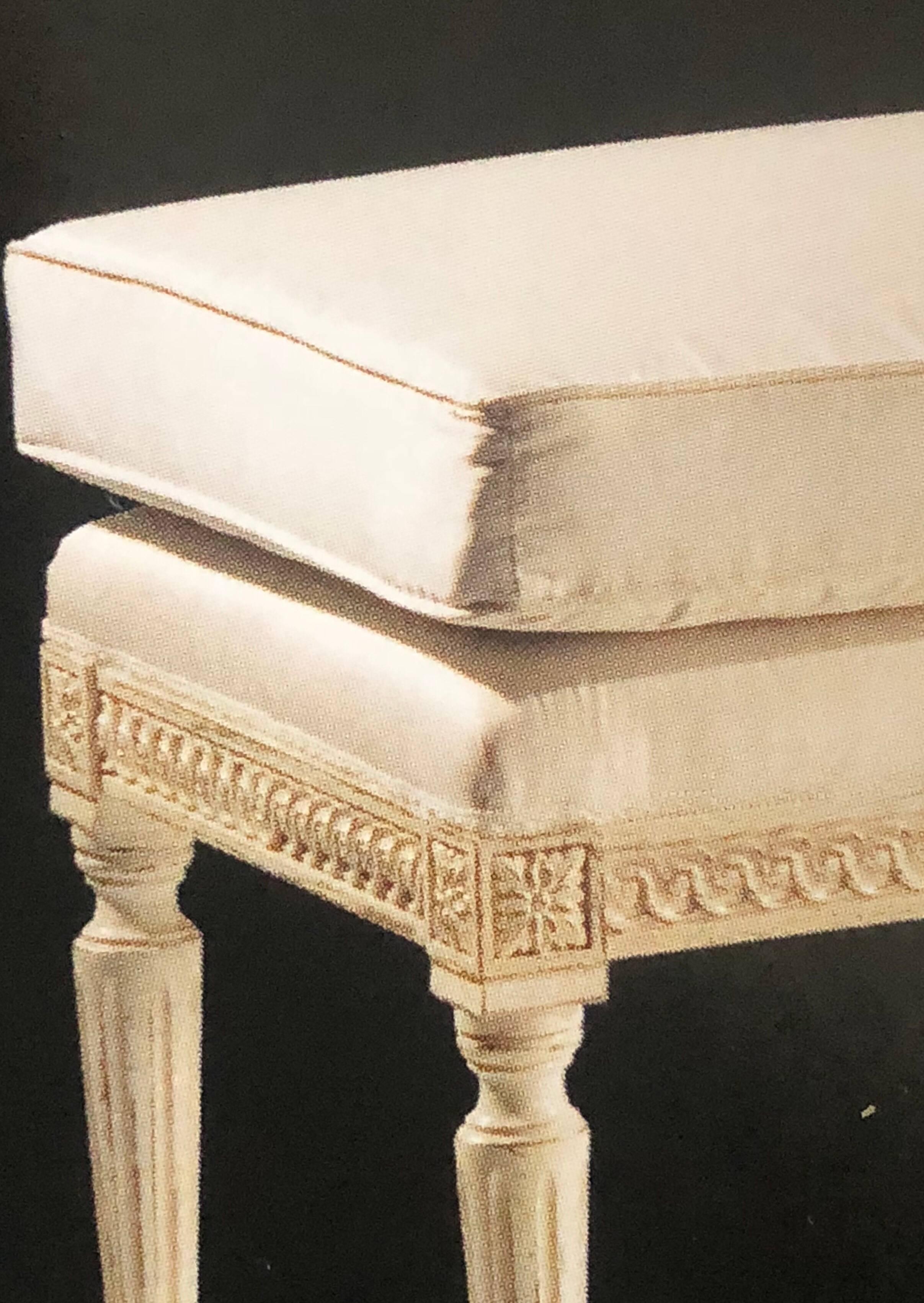 Italian Large French Louis XVI Style Bench in the Style of Maison Jansen