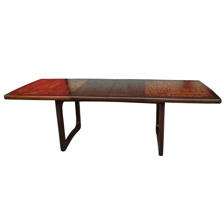 Large French Mahogany Mid Century Modern Extendable Dining Or Large French Mahogany Mid Century Modern Extendable Dining Or Conference Table For