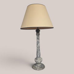 Large French Marble Lamp
