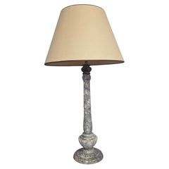 Large French Marble Lamp