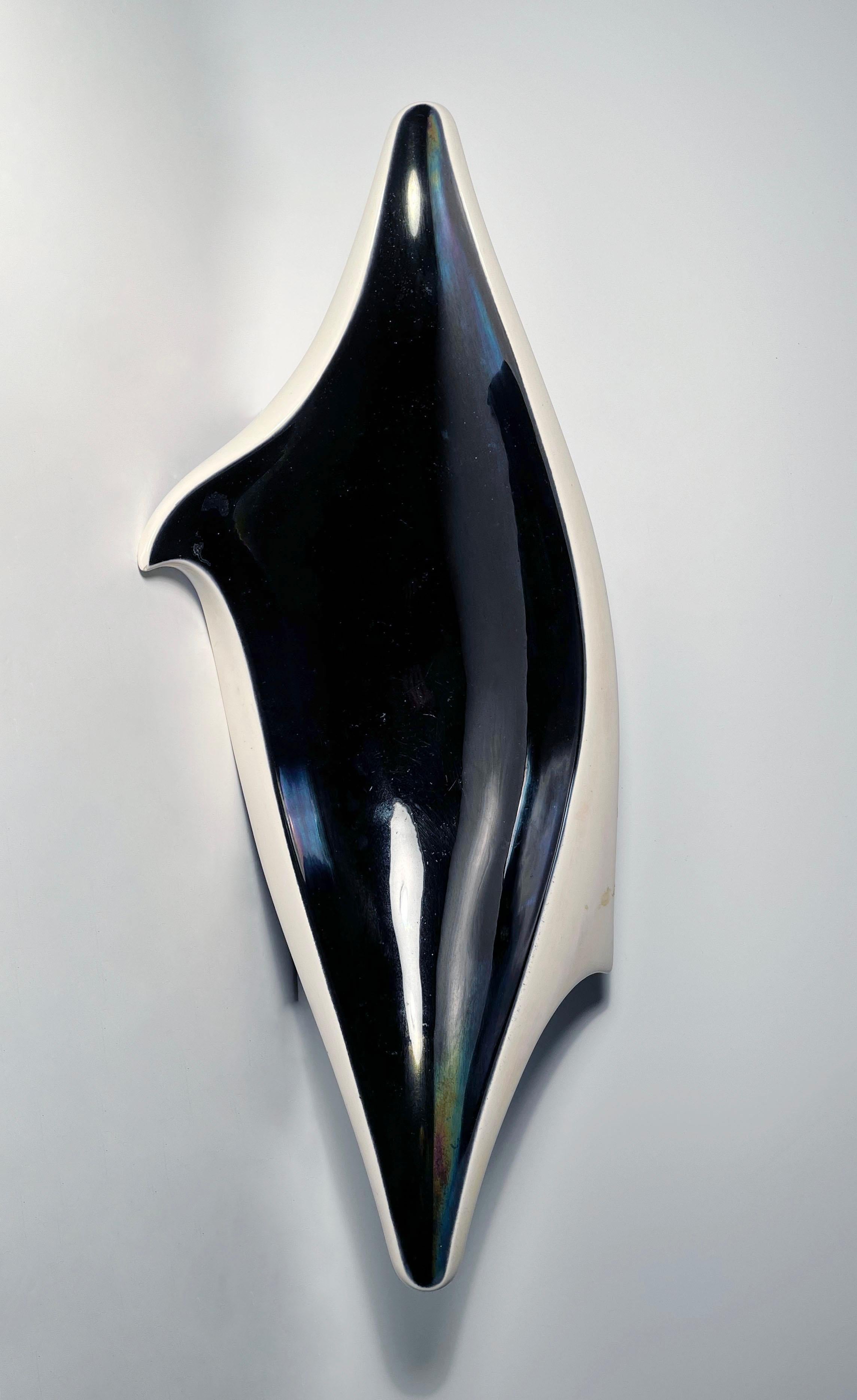 Large French Modern Ceramic Centerpiece Bowl by Verceram For Sale 1