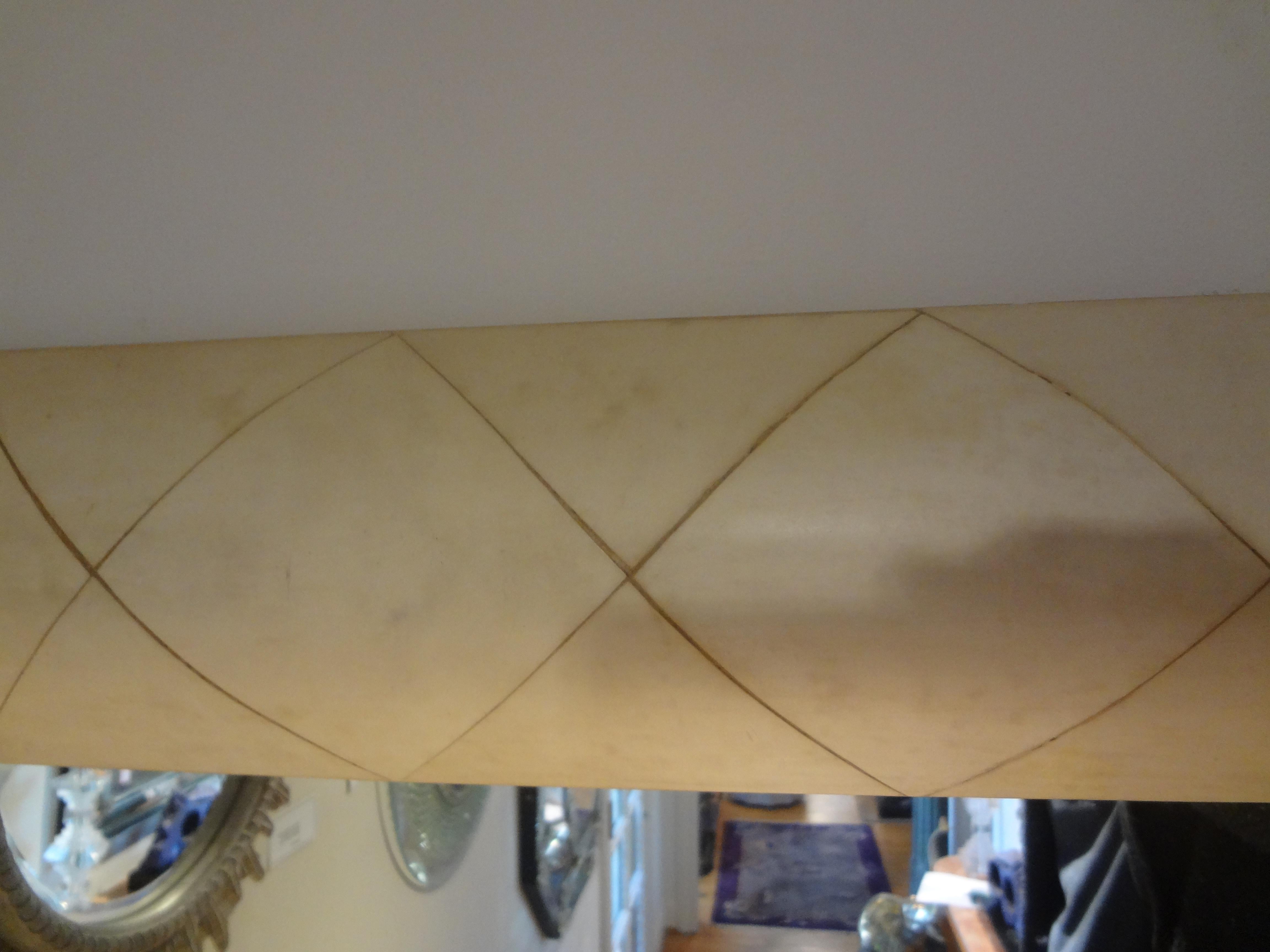 Large French Modern Goatskin Mirror For Sale 3