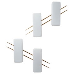 Large French Modern Wall Lights, circa 1960 Large French Modern Wall Lights, circa 1960