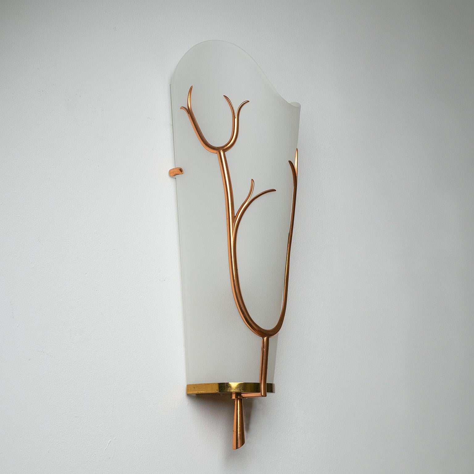 Large French Modernist Wall Light, 1960s 3
