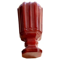 Large French Napoleon III Carnelian Desk Seal With Blank Matrix