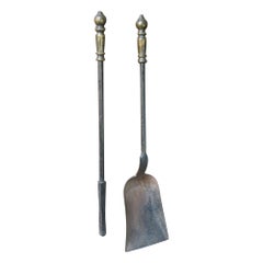Grande strumento francese per caminetto Napoleone III, XIX-XX secolo