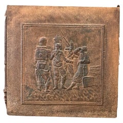 Large French Napoleon III Period 'Soldiers' Fireback / Backsplash