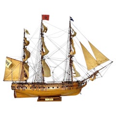 Maqueta a gran escala de un buque de guerra francés: «La Gloire 1778», siglo XX