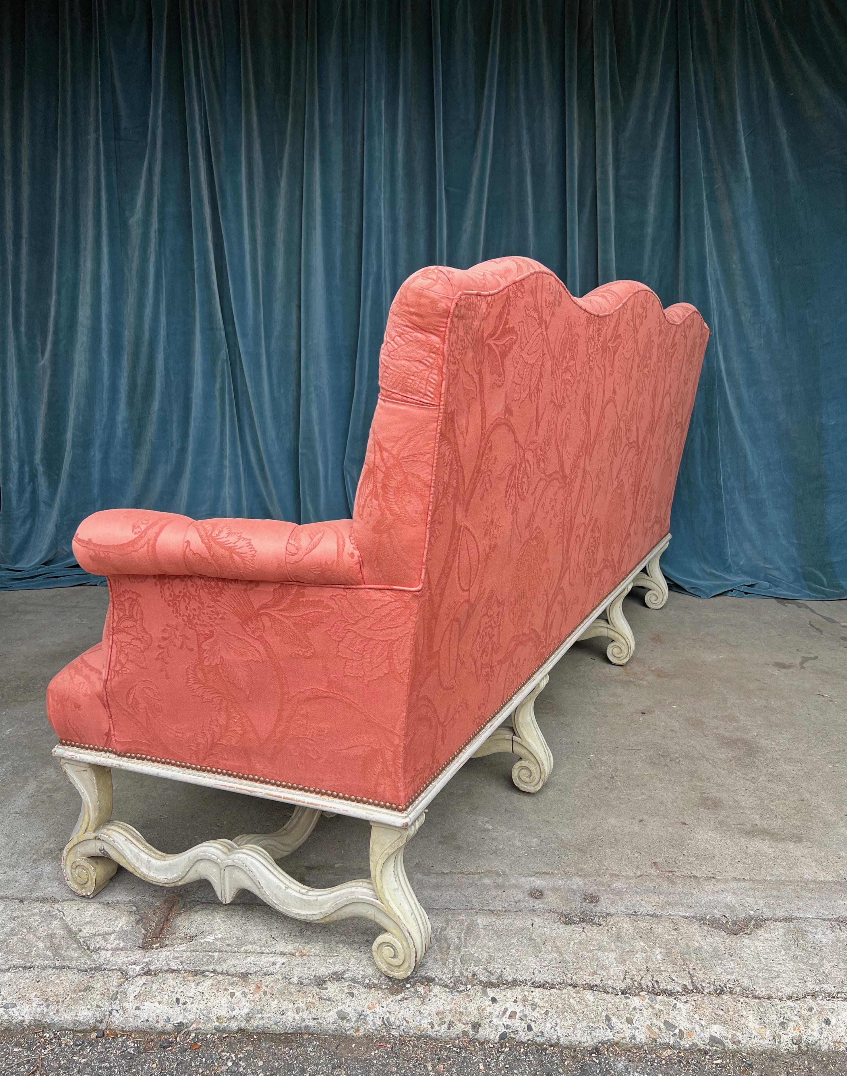 Large French Neo-Baroque Style Sofa For Sale 2