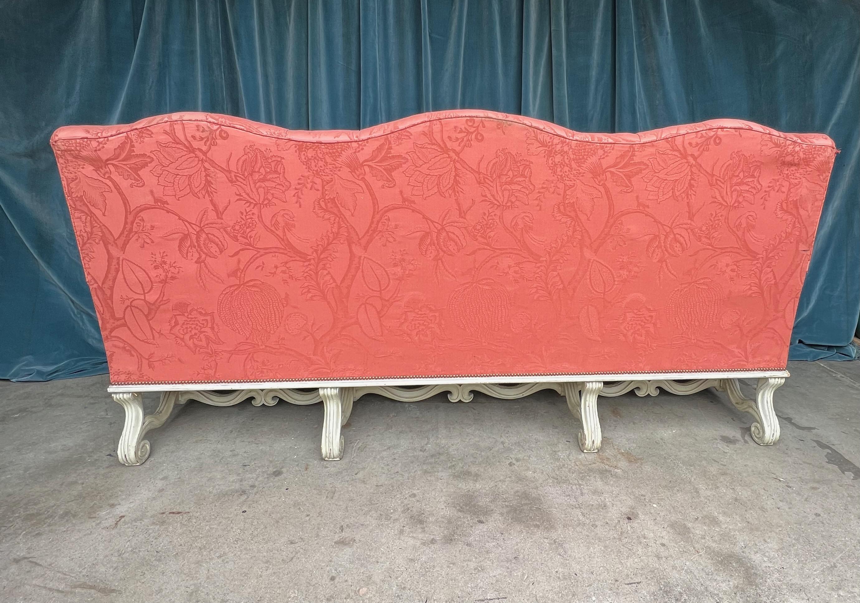 Large French Neo-Baroque Style Sofa For Sale 4