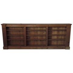 Used Large French Neoclassical Pine Bookcase