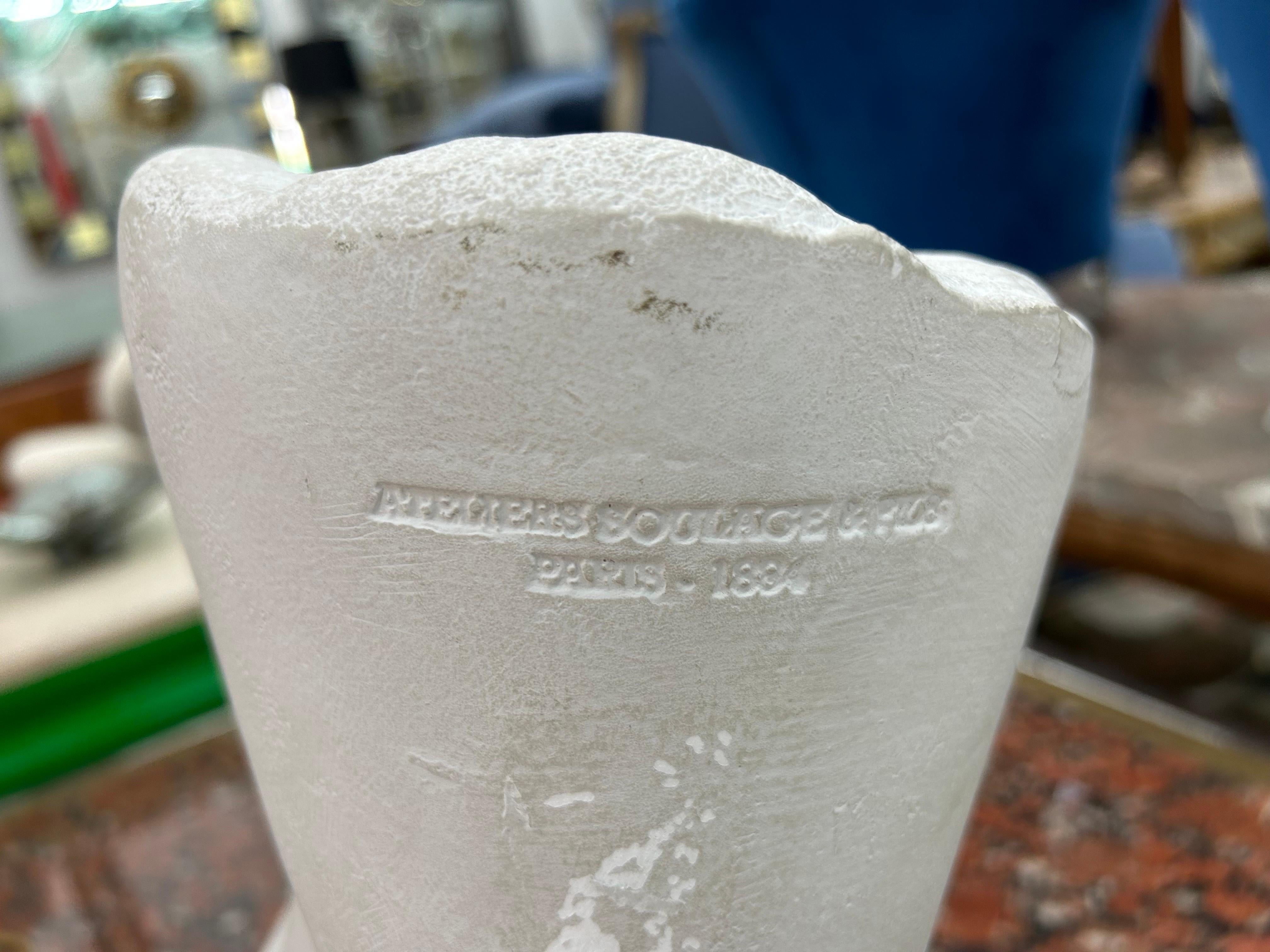 Large French Neoclassical Style Plaster Foot Sculpture For Sale 1